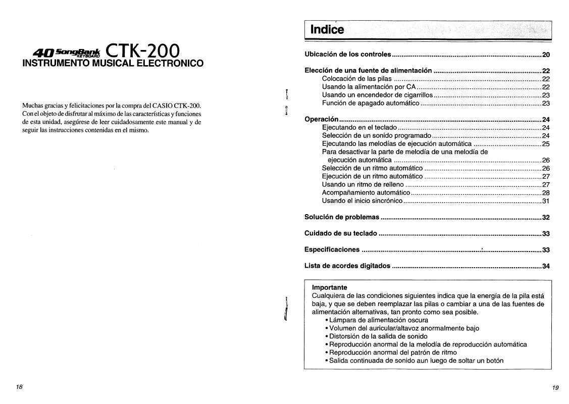 Mode d'emploi CASIO CTK-150