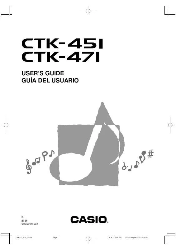 Mode d'emploi CASIO CTK-471