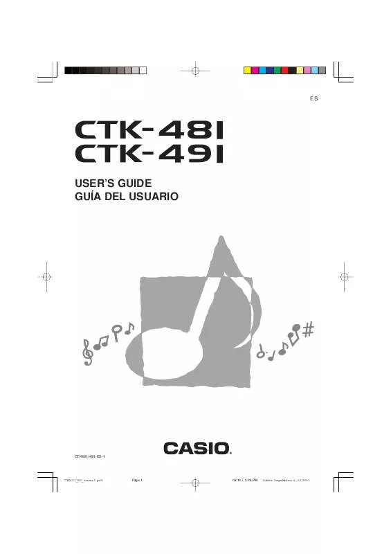 Mode d'emploi CASIO CTK-491