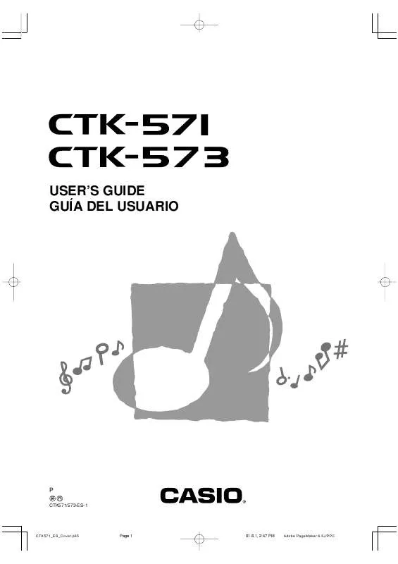 Mode d'emploi CASIO CTK-573