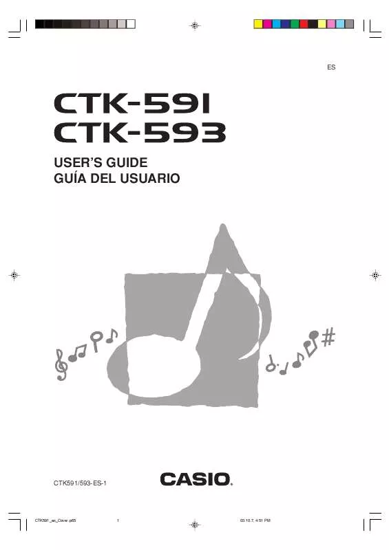 Mode d'emploi CASIO CTK-593