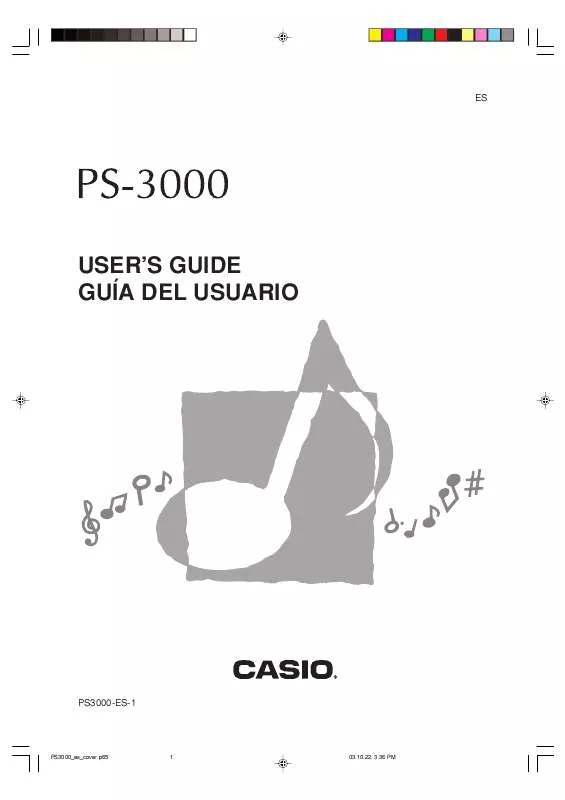Mode d'emploi CASIO PS-3000