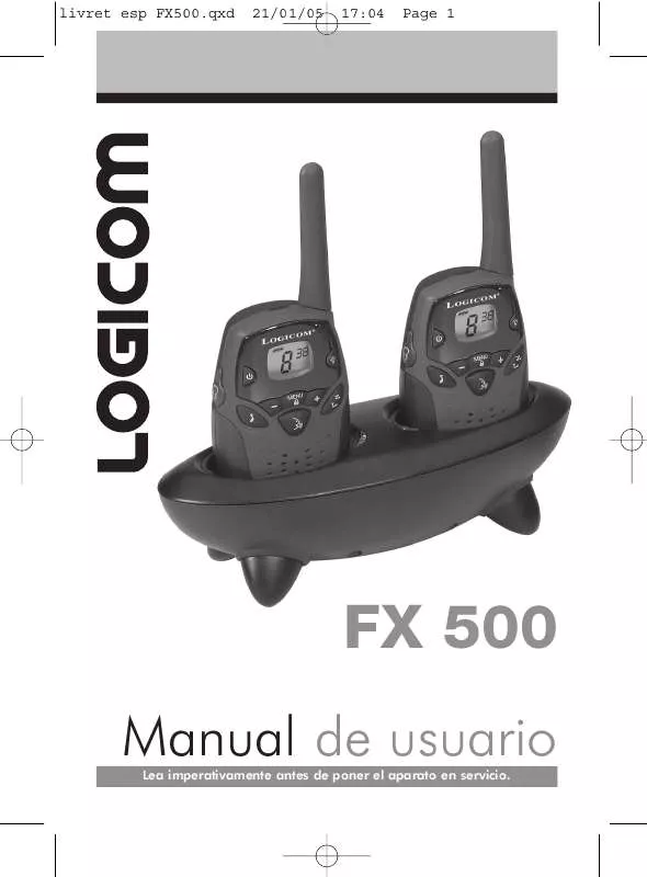 Mode d'emploi LOGICOM FX 500