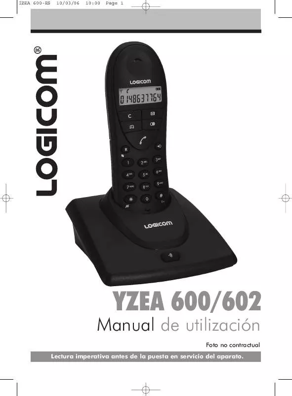 Mode d'emploi LOGICOM YZEA 600